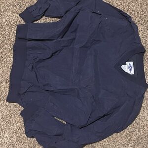 Navy Blue V-Neck Sweatshirt